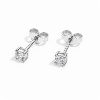 Boucles d'oreilles Idee Preziose dal 1987 Femme in Or blanc Diamante 0.22 Ct IP.OK18B/28D - IP.OK18B/28D